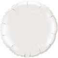 Mayflower Distributing Qualatex 15365 18 in. White Round Foil Balloon - Pack of 5 15365